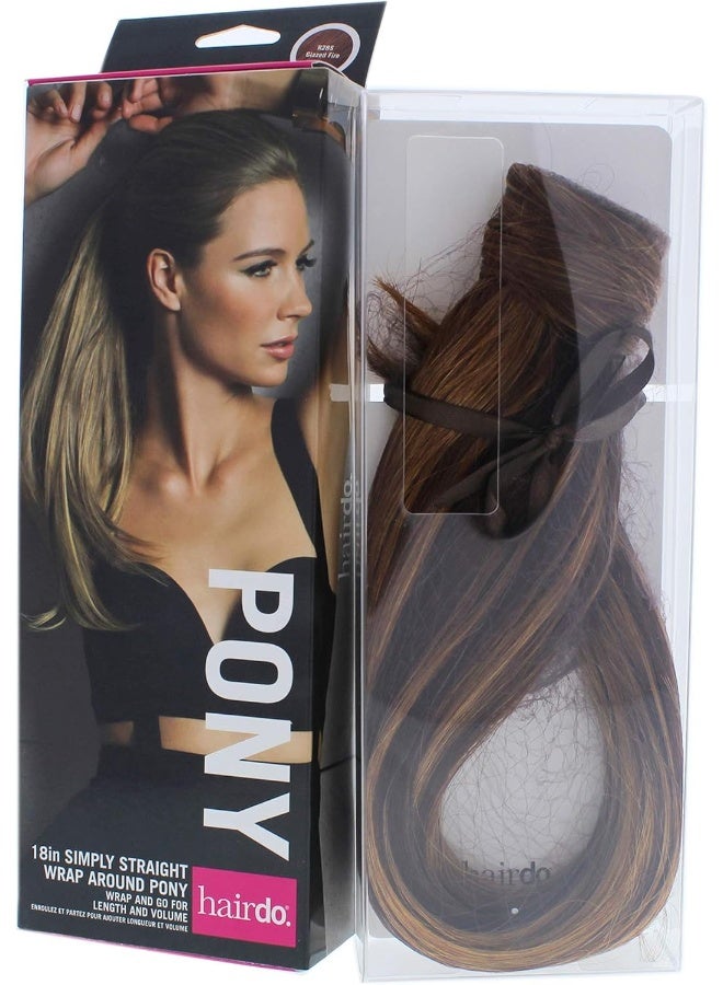 hairdo إكستنشن ذيل حصان بسيط مستقيم - R28S جليز فاير - Image 3