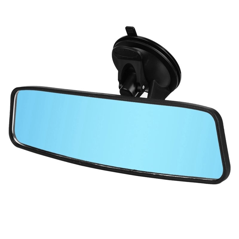 Baby Car Mirror 2.8Inch Blue Anti-Glare Lens - Adjustable Wide Angle Natural Real Image, Stable Push-Type Suction Cup for Rear Seat Baby Observation, Parent Car Travel - Image 2
