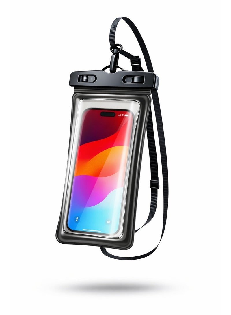 Neyecam IPX8 Waterproof Phone Case 30M Underwater Dry Pouch Fits Large Phones up to 7.2 inches Compatible with iPhone 12 to 17 Pro Max Samsung and Huawei - Image 1