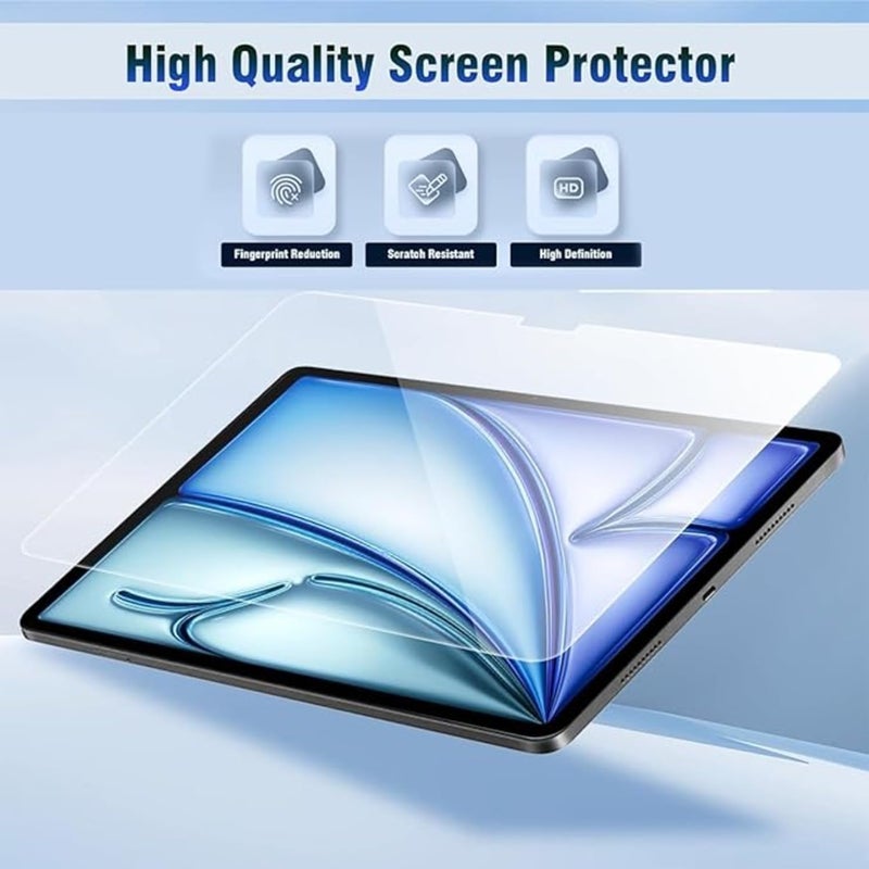 SPCORE Tempered Glass for iPad Air 13 inch M2/M3 2024/2025 Screen Protector Guard for iPad Air 13 inch - Pack of 2 - Image 3