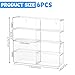 Hlimior for 48 pcs 164 Scale Matchbox Wheels Toy Car Display Case Holds 48 Toy Cars Hot Storage WallMounted Acrylic Organizer Stackable Clear Dustproof Display Box Container Shelf for Collectors 6 Pack8 - Image 4