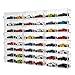 Hlimior for 48 pcs 164 Scale Matchbox Wheels Toy Car Display Case Holds 48 Toy Cars Hot Storage WallMounted Acrylic Organizer Stackable Clear Dustproof Display Box Container Shelf for Collectors 6 Pack8 - Image 2