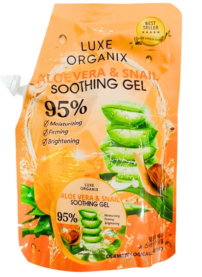 LUXE ORGANIX Luxe Organix Aloe Vera & Snail Soothing Gel 100ml  - Image 2