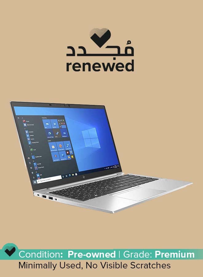 Renewed - Elitebook 840 G8 Laptop With 14-Inch FHD Display,Intel Core i5/Quad Core/11th Generation/16GB DDR4 RAM/512 GB SSD/Windows 10 Pro English Silver