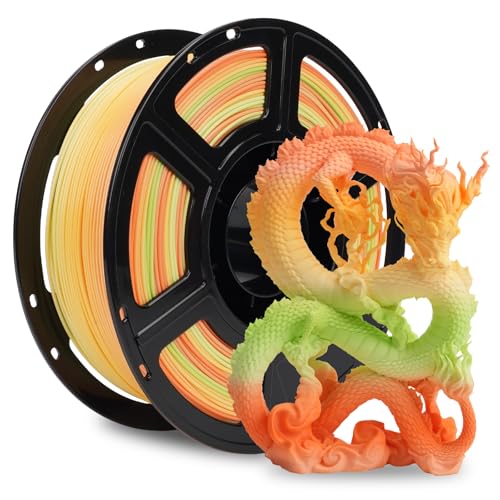 FLASHFORGE Rapid PLA Filament 1.75mm Rainbow Corals, 500mm/s High Speed Printing, 3D Printer Filament 1kg Spool, Dimensional Accuracy +/- 0.02mm, Enjoy Exceptional Print Quality - Image 1