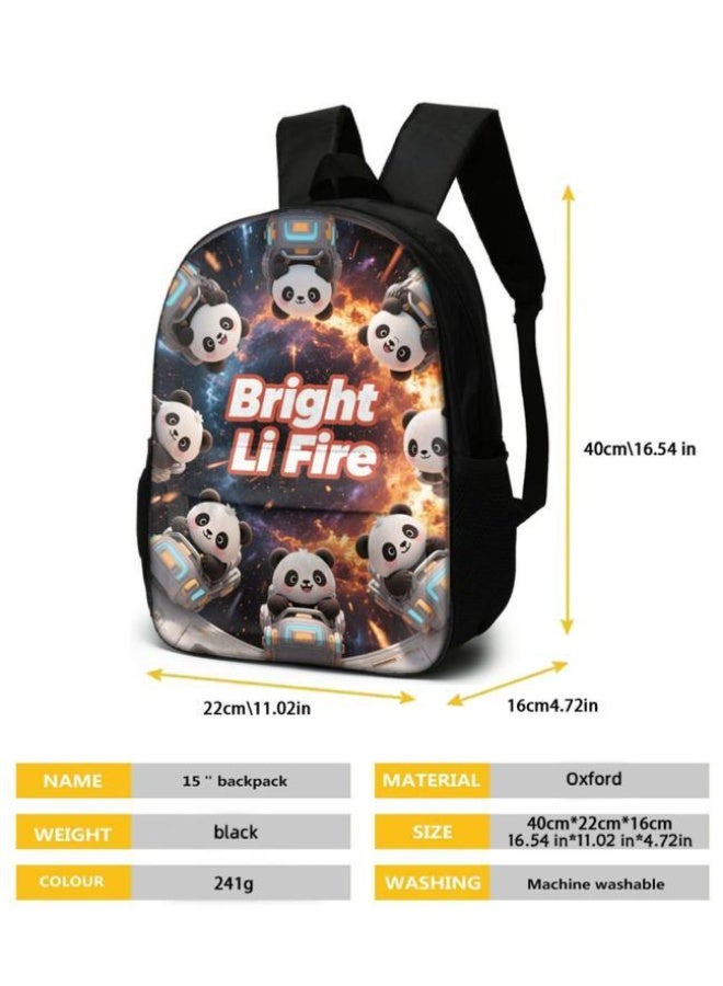 Bright Li Fire Three-piece set of cartoon bags, easily cope with various occasions (students, children, friends' outings, mountain climbing, schooling, etc.) | Backpack + hand-held + stationery bag | School season/holiday gifts - 44 - Image 5
