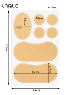 Unique Anti-wear Heel Pads Set - 10 Pieces, Heel Protectors for High Heels and Loafers, Anti-Slip Blister Prevention for Shoes and Fingers - Skin Tone  - Image 2