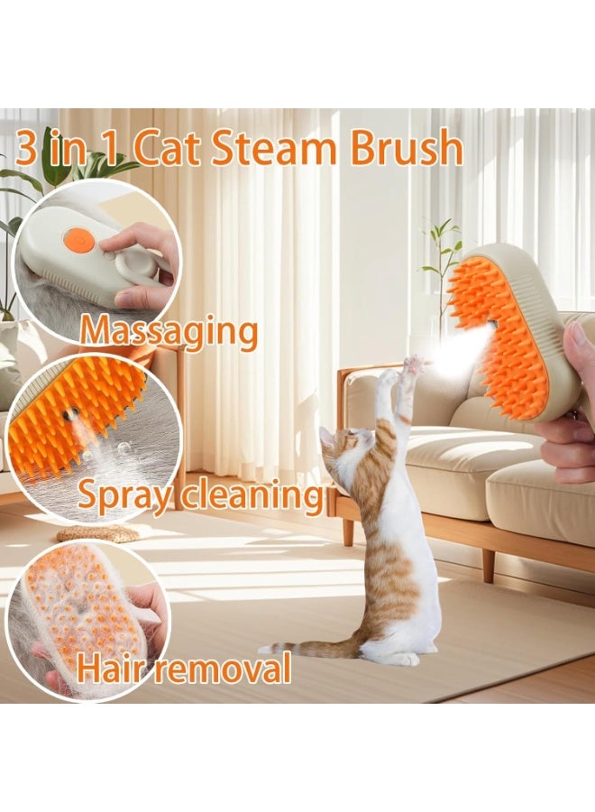 Steam Brush for Cats and Dogs – 3 in 1 Pet Grooming Steam Brush with Water Tank, Massage and Deshedding Tool for Long and Short Hair - Image 2