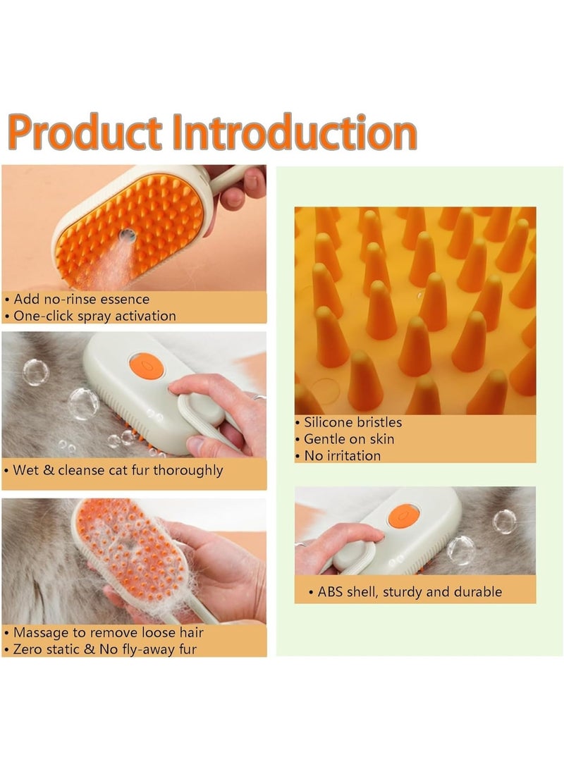 Steam Brush for Cats and Dogs – 3 in 1 Pet Grooming Steam Brush with Water Tank, Massage and Deshedding Tool for Long and Short Hair - Image 4