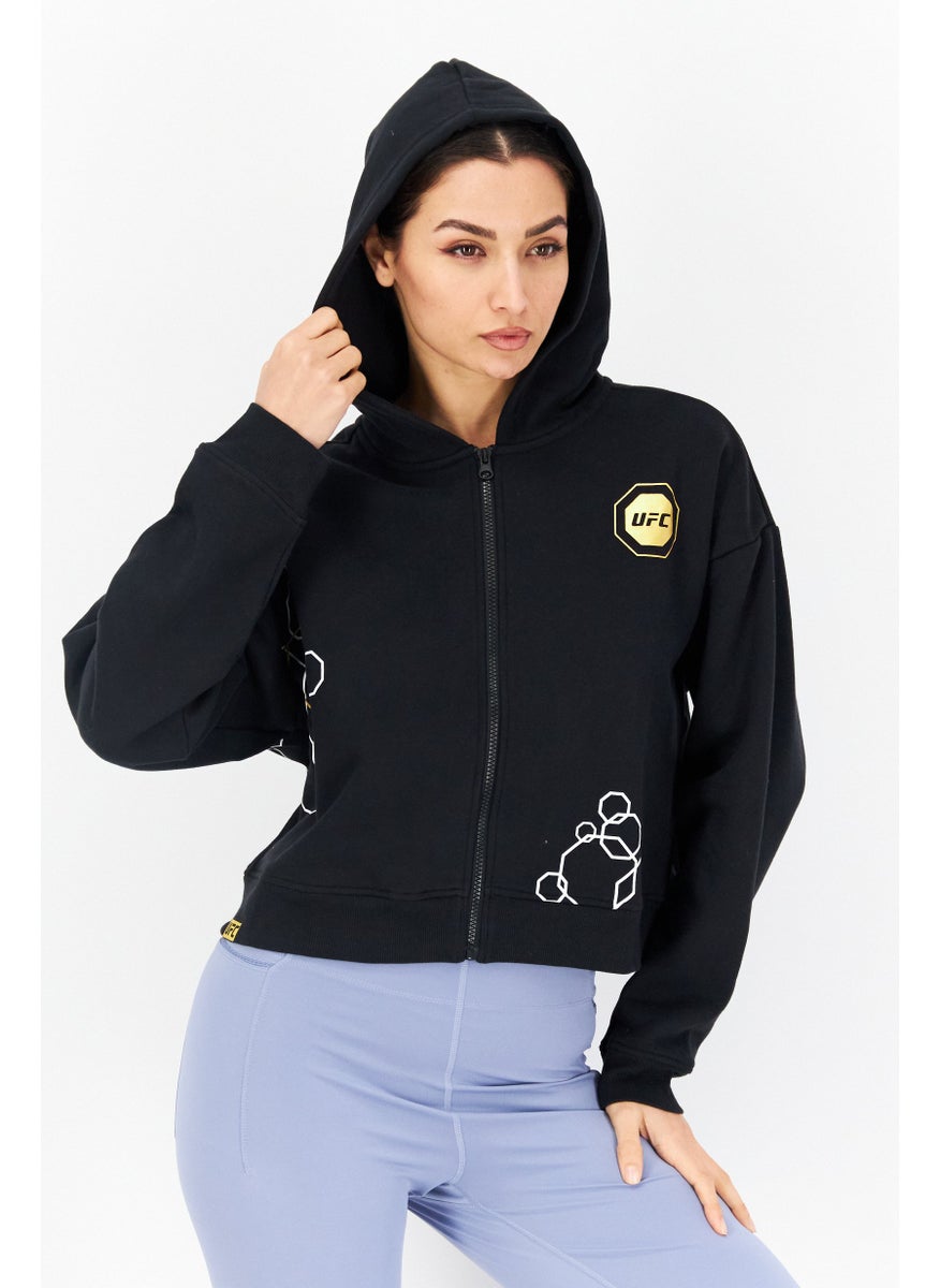 Ufc - Women Sportswear Fit Long Sleeves Outdoor Sweatshirt, Black - Image 1