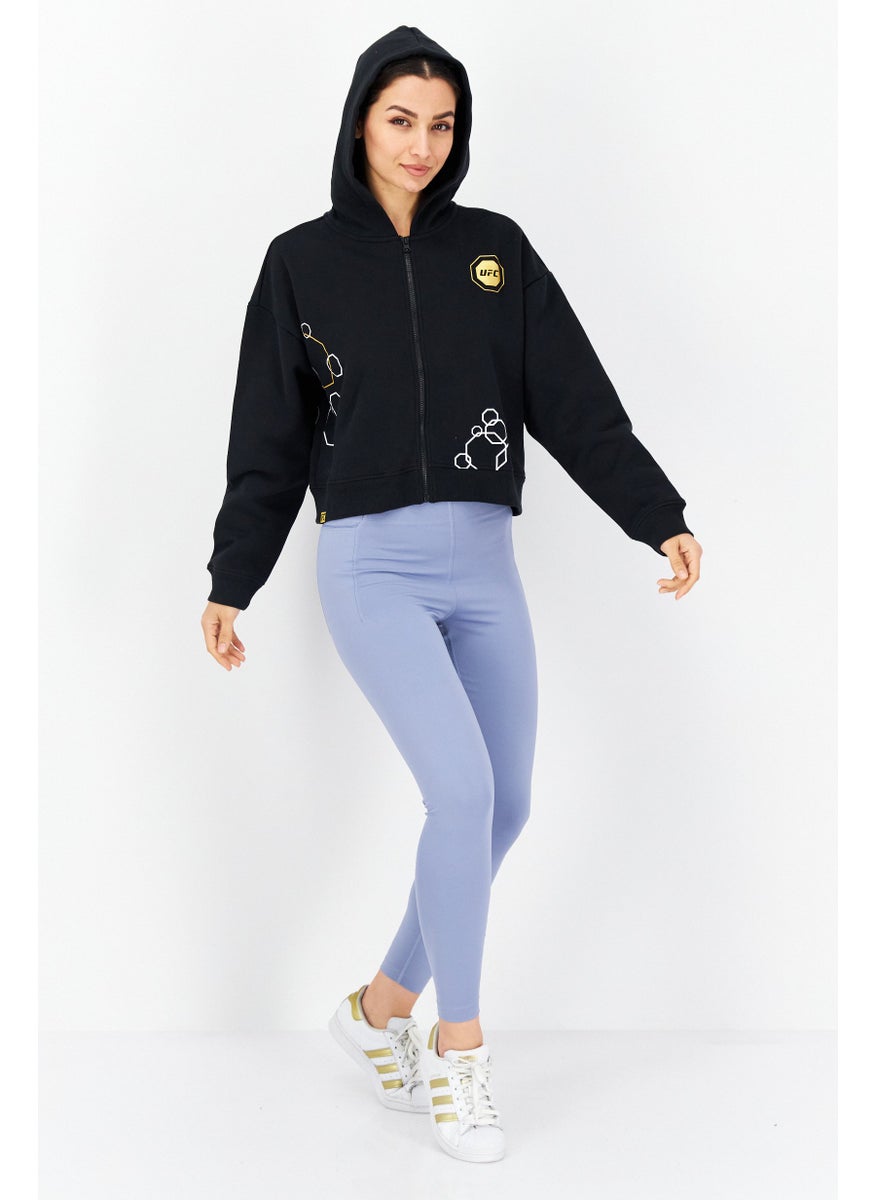 Ufc - Women Sportswear Fit Long Sleeves Outdoor Sweatshirt, Black - Image 1