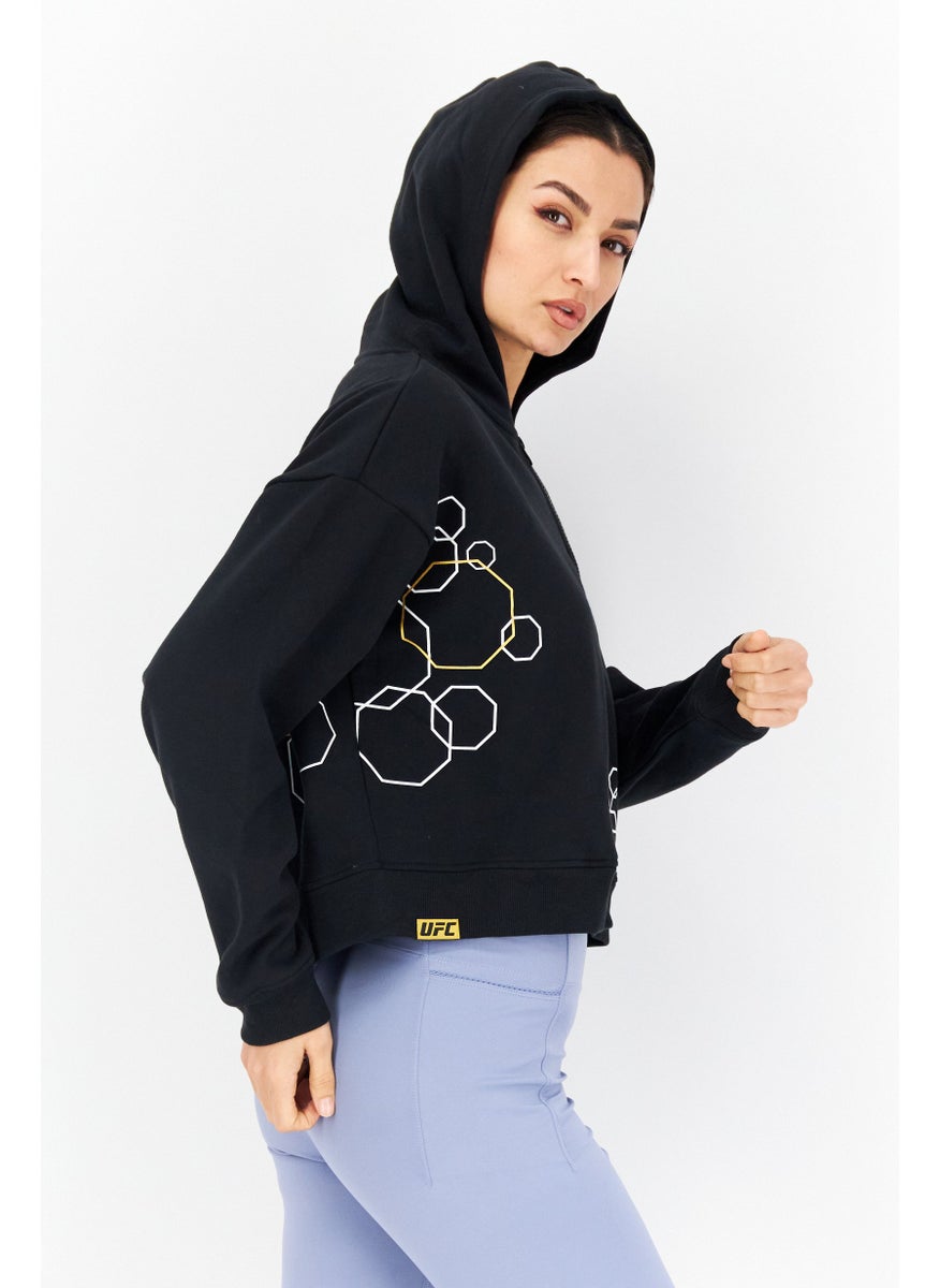 Ufc - Women Sportswear Fit Long Sleeves Outdoor Sweatshirt, Black - Image 1