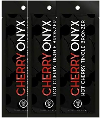 3 SACHETS OF POWER TAN CHERRY ONYX TANNING LOTION