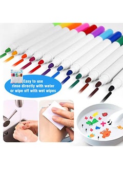 Generic QETRABONE 11-Color Magical Water Painting Pen, Painting Floating Water Pens Bath Colouring Pens for Kids,Erasable Doodle Markers Pen Watercolor Pen Set, Improve Drawing and Imagination (with spoon)  - Image 4