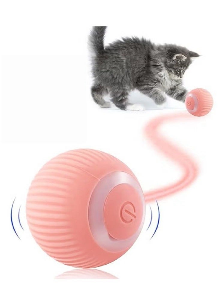 Interactive Cat Ball Toy, Intelligent Indoor Automatic Moving Ball Puzzle Dispel Boredom USB Charging Pet Toy - Image 1