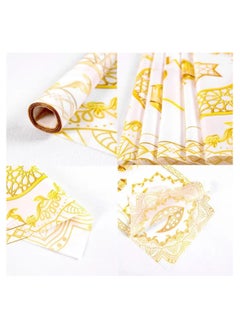 LDQ 1 PC Elegant Polyester Eid Table Runner, Star and Moon Lantern Design, Eid Celebration  - Image 2