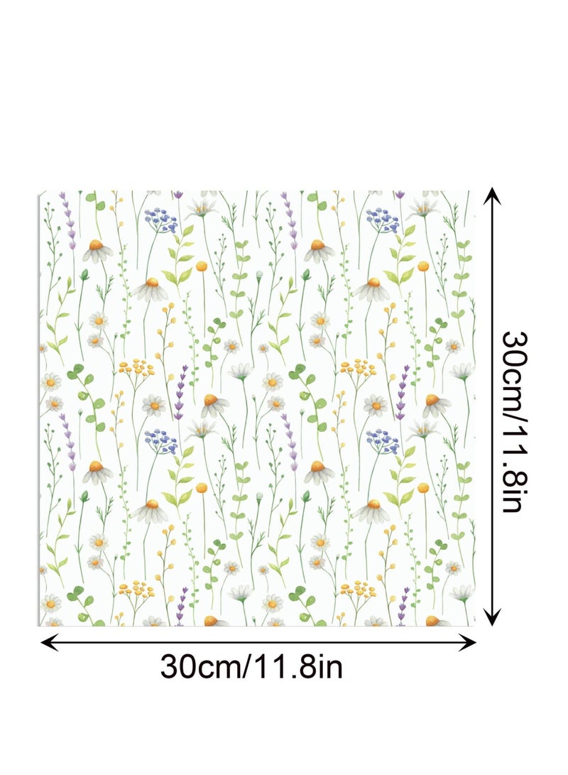 SOLARAE Wildflower Pattern Paper, 24 Sheets 11.8X11.8 Inch Spring Scrapbook, Specialty Paper Watercolor Colorful Flowers, Double-sided Craft Paper for DIY Card, Making Photo, Album Decor - Image 2