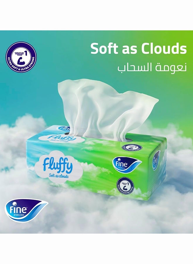Fine Facial Tissue 200 Sheets 2 Ply Pack of 10 White - Image 3