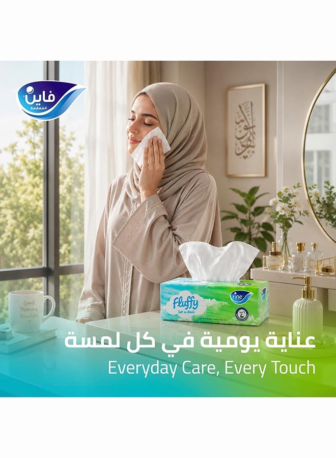 Fine Facial Tissue 200 Sheets 2 Ply Pack of 10 White - Image 5