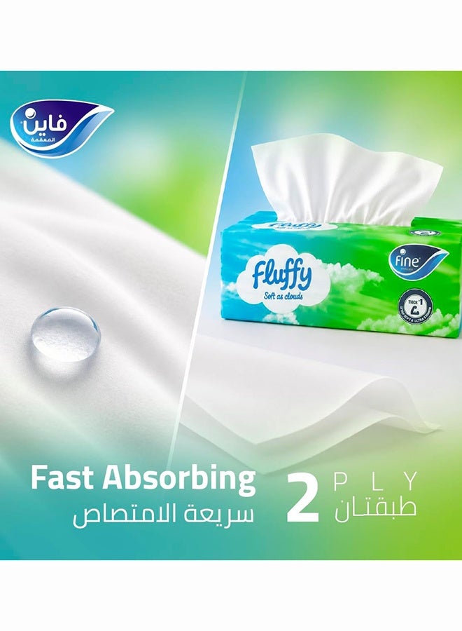 Fine Facial Tissue 200 Sheets 2 Ply Pack of 10 White - Image 4