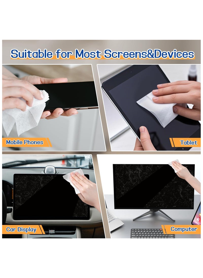 Generic Screen & Electronic Cleaning Wipes，Pre-Moistened Individual Wrapped (12 x20cm) TV Screen Cleaner, Computer Monitor, Laptop, Lens Camera Sunglass Wipes ，Sracth-Free Streak-Free，40 Pack  - Image 4