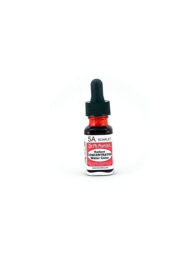 Dr. Ph. Martin's Radiant Concentrated Water Color 0.5 Oz Scarlet (5A)Radi05Ozs5A - Image 1