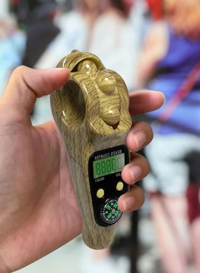 Digital Tasbeeh Counter with LED Display & Compass – Stress Relief Finger Roller (2025 Edition) - Image 4