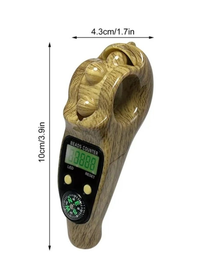 Digital Tasbeeh Counter with LED Display & Compass – Stress Relief Finger Roller (2025 Edition) - Image 5