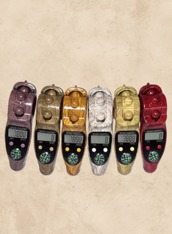 Digital Tasbeeh Counter with LED Display & Compass – Stress Relief Finger Roller (2025 Edition) - Image 3