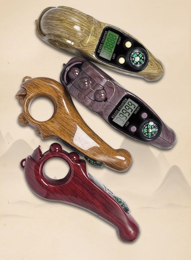 Digital Tasbeeh Counter with LED Display & Compass – Stress Relief Finger Roller (2025 Edition) - Image 1