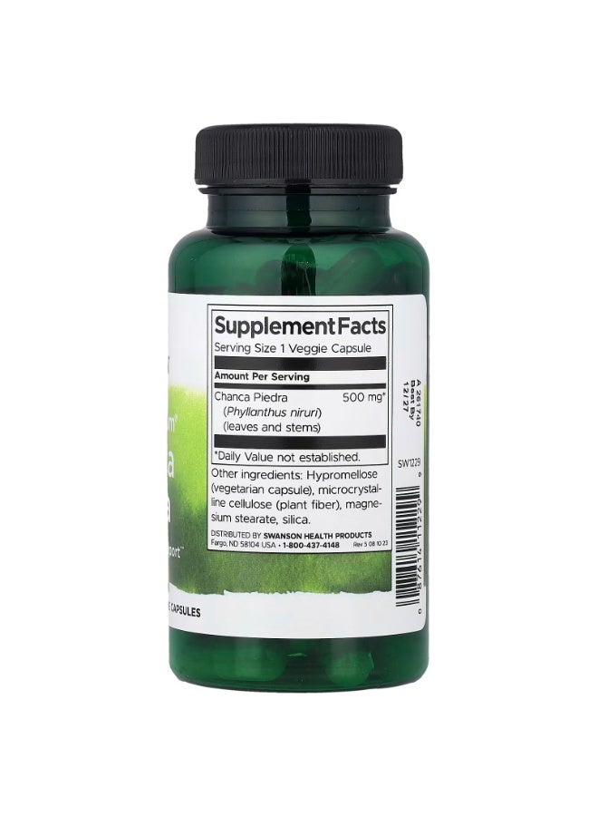 Swanson Full Spectrum Chanca Piedra 500 mg 60 Veggie Capsules - Image 3