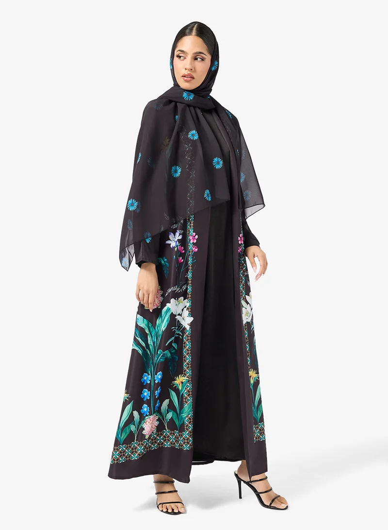 Khizana  Floral Print Abaya for Women | Best Price UAE
