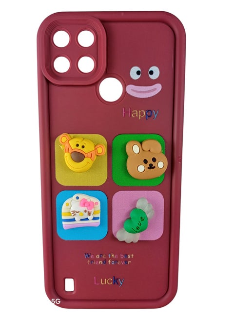 Back Cover Compatible With Phone Realme C21Y - Multi Color 565