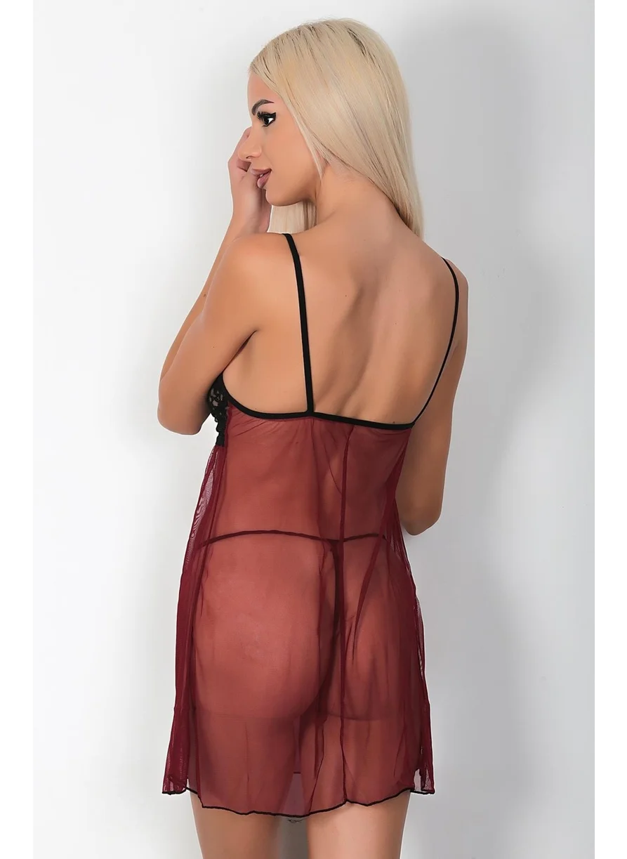 Phevos Lace Detailed 2-Piece Nightgown Set