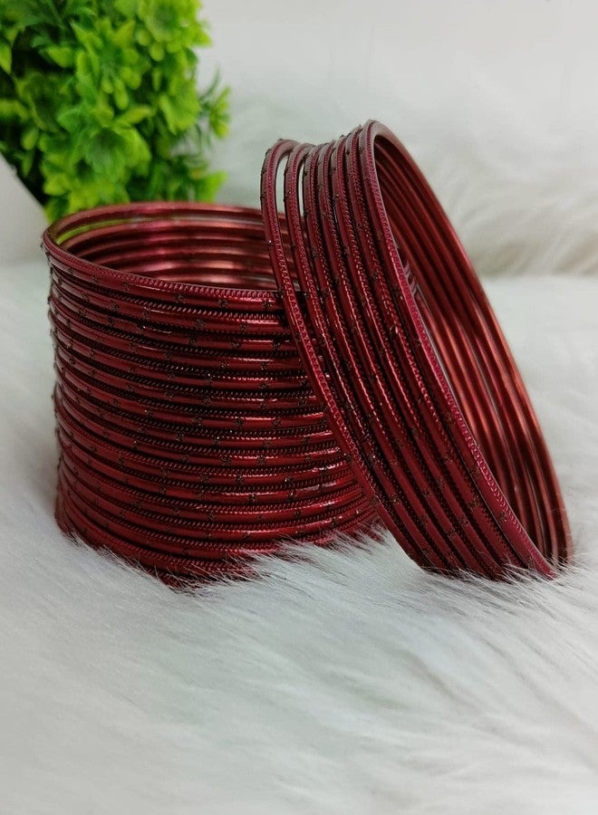Efulgenz Indian Bangles Set Bollywood Plain Metal Bangle Bracelets Costume Jewelry for Women - Image 2