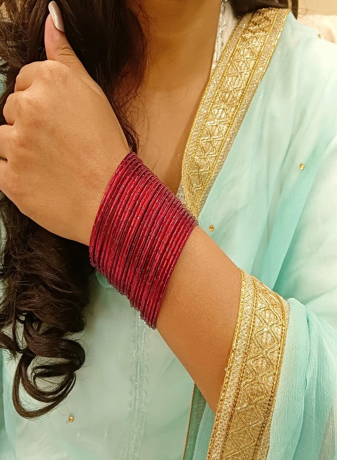 Efulgenz Indian Bangles Set Bollywood Plain Metal Bangle Bracelets Costume Jewelry for Women - Image 4