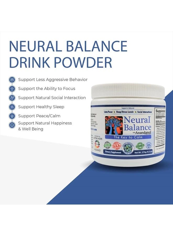 NEURAL BALANCE توازن عصبي أناندانول مع مزيج إنزيمات هضمية مملوكة، 9.5 أونصة 60 حصة - Image 3