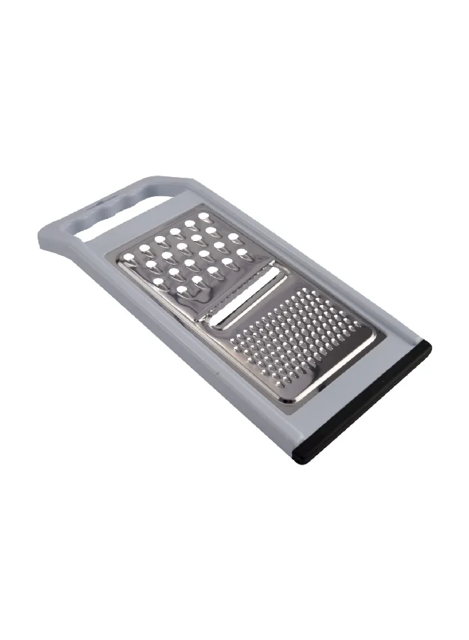 Chef Craft Dishwasher Safe Flat Stainless Steel Grater White and Silver 5 x 11 Inch 21005