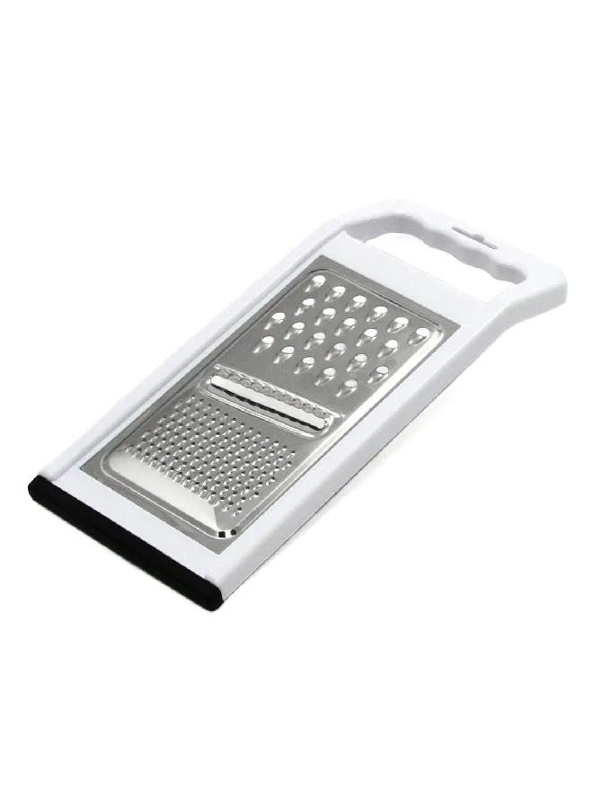 Chef Craft Dishwasher Safe Flat Stainless Steel Grater White and Silver 5 x 11 Inch 21005