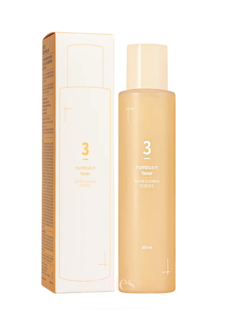 numbuzin NUMBIZN 3 TONER SUPER GLOWNG ESSENCE 200ML 