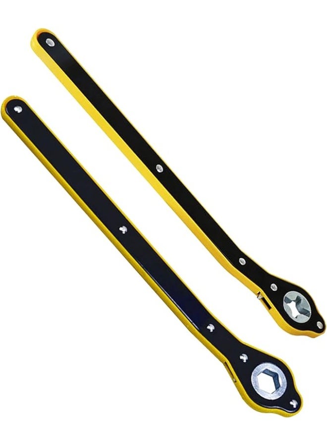 Car Wheel Socket & Ratchet Wrench – Labor-Saving Jack Tool for Motorcycle, Car, SUV & More (Hexagon & Cross) - Image 1