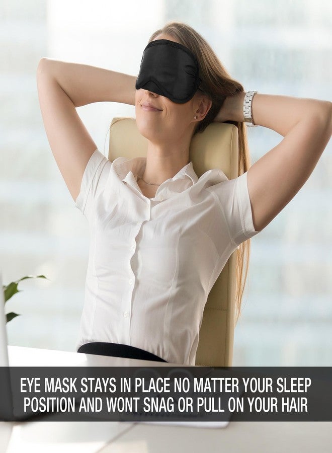 Tarpop 200 Pcs Eye Mask Sleeping Blindfold Eye Cover with Nose Pad and Adjustable Strap for Games Party Team Building Travel Individually Wrapped Sleep Mask for Women Men - Image 4