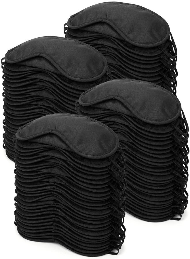 Tarpop 200 Pcs Eye Mask Sleeping Blindfold Eye Cover with Nose Pad and Adjustable Strap for Games Party Team Building Travel Individually Wrapped Sleep Mask for Women Men - Image 1