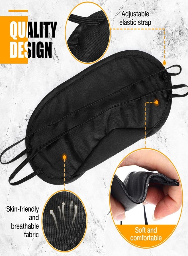 Tarpop 200 Pcs Eye Mask Sleeping Blindfold Eye Cover with Nose Pad and Adjustable Strap for Games Party Team Building Travel Individually Wrapped Sleep Mask for Women Men - Image 3