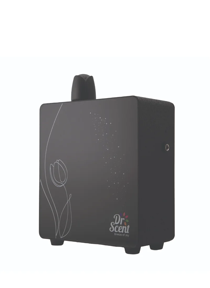 Dr Scent ECO Tulip Diffuser Machine (Black) Infused with Intelligent Aromatherapy | Enhanced By Seamless Mobile App Connectivity | Your Gateway To Personalized Fragrance Symphony And Wellness Bliss Tulip23