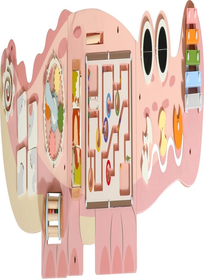 ROBUD Wooden Busy Board for Children - Montessori Learning Toy, Wall Mounted Activity Centre with Gears, Maze, Children's Wooden Toy Gifts for Toddlers, Girls, Boys - Image 1