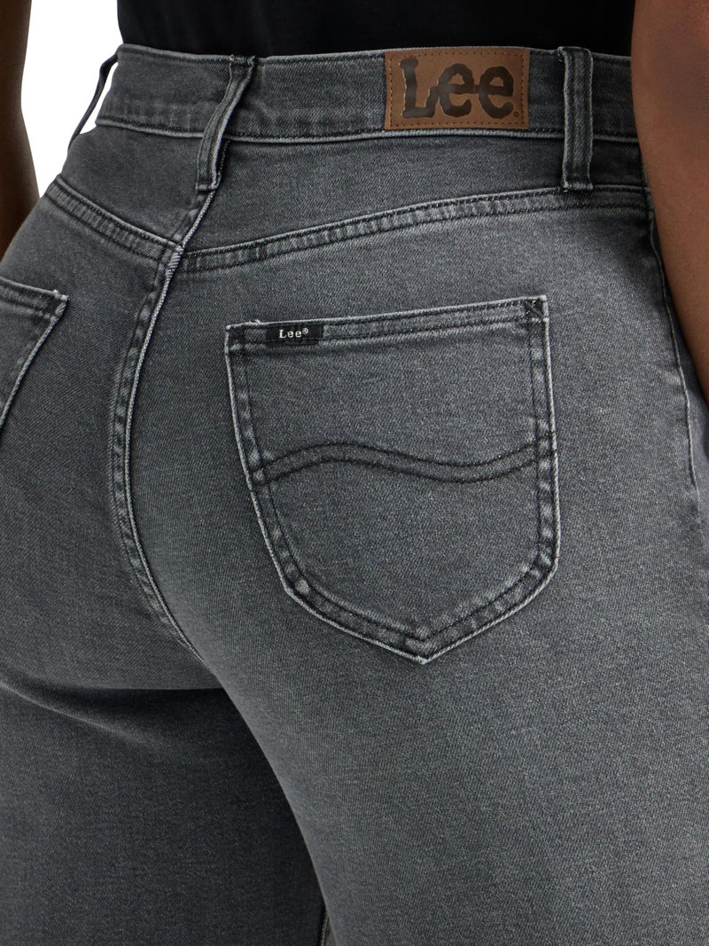 Lee Women's Legendary High Rise Mom Jean, Washed Black, 6 - Image 3