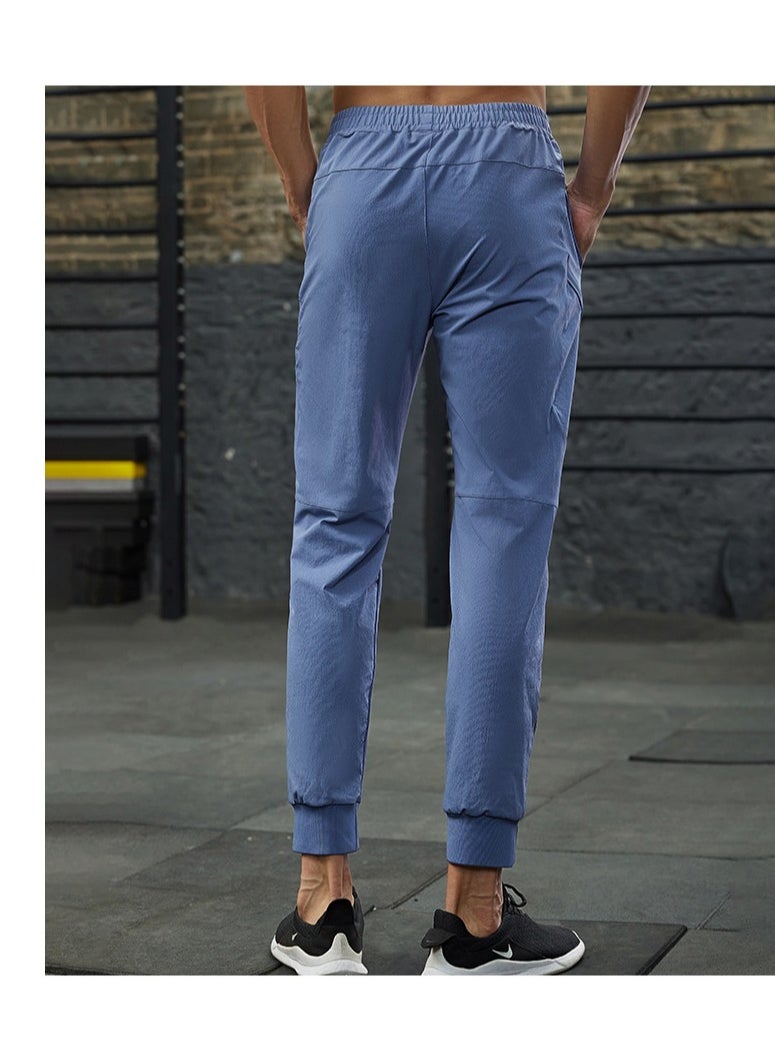Loquat Men's Sports Casual Pants High Spring Speed Dry Bundle Foot Pants Running Sports Fitness Slim Sweatpants  - Image 3