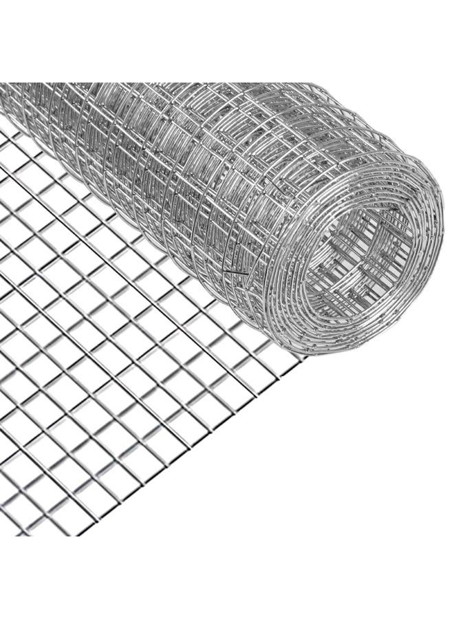 HANWRAPS Hardware Cloth,Chicken Wire Fence,1/2 inch 15.7in x 10ft Galvanized Welded Cage Wire for Bird Wire Gopher Wire Rabbit Wire Snake Fence Poultry Netting Cage Screen - Image 1