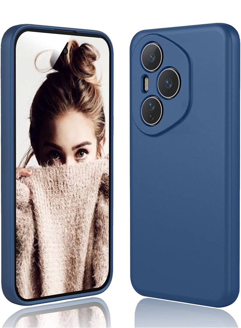Case Up Compatible with Honor 400 Pro  Case, Soft & Premium Liquid Silicone [Anti-Scratch Microfiber Lining] Shockproof Protective Slim Phone Cover for Honor 400 Pro 2025, Blue - Image 2